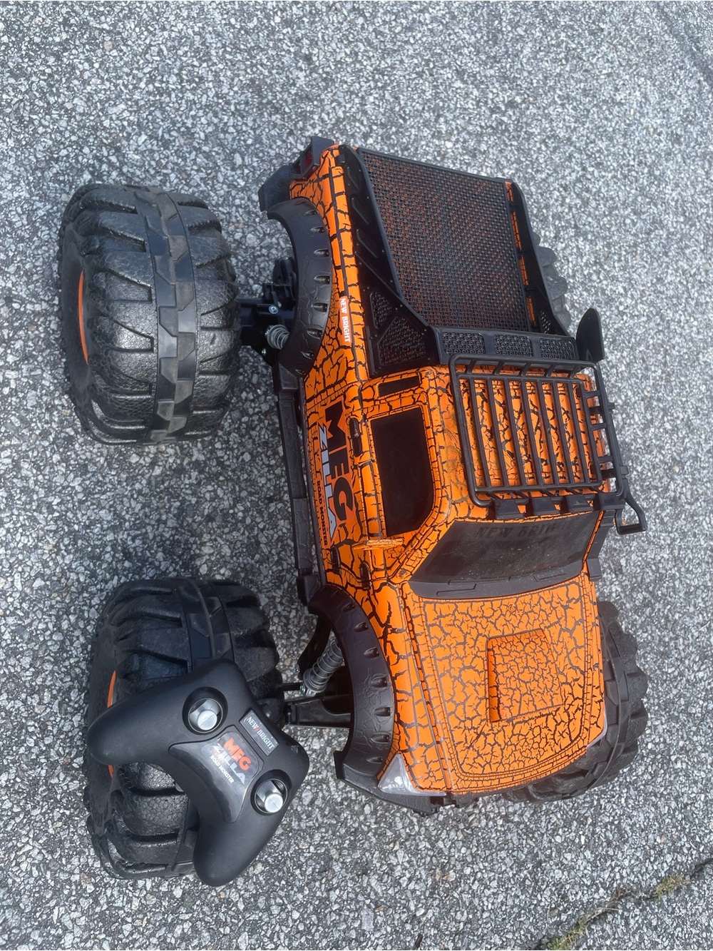 Orange Remote Control Monster Truck Toy - Kids Cars & Vehicles